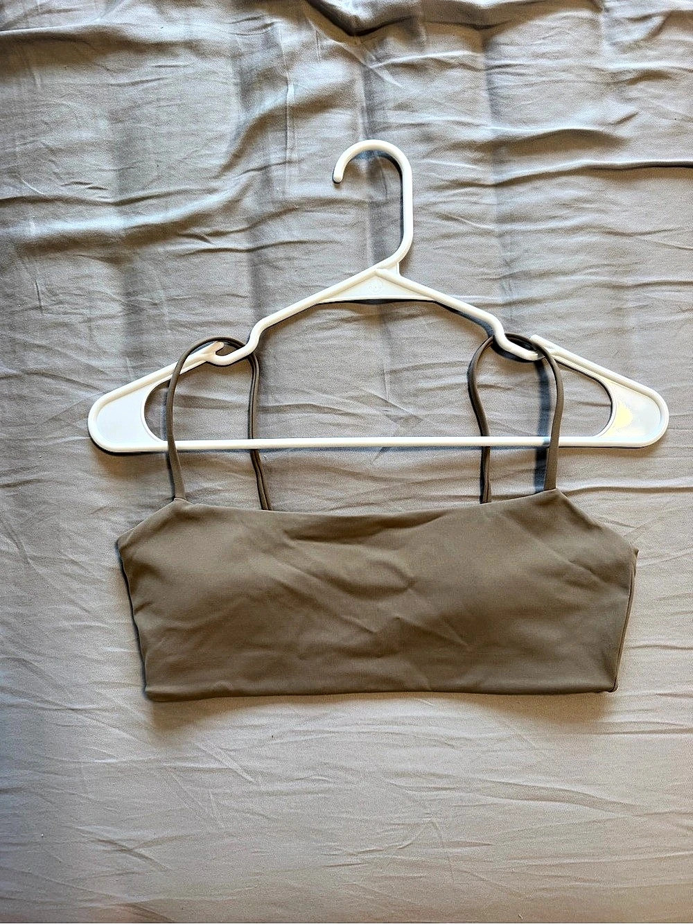 Crop Shop Boutique CSB Form Lexi Crop Brown Sports Bra